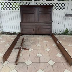 Solid Wood Headboard & Footboard 