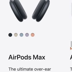 Apple AirPods Max Wireless Over-Ear Headphones, Pro-Level Active Noise Cancellation,