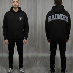 Raiders Graphic Hoodie - Black