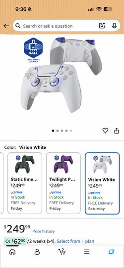 Hexagon Phantom White Wireless PS5 Pro Controller