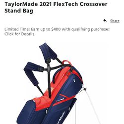 TaylorMade Golf Bag Flextech Crossover 
