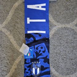 Puma Italia Italy National Team Blue Home Scarf Brand New With Tags