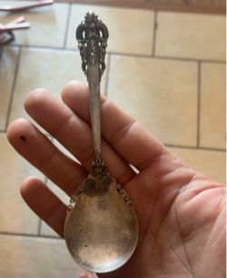 Wallace sterling silver salad spoon
