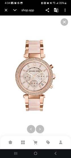 Michael Kors Ladies Parker Rose Gold Chronograph Watch mk6110 (original before taxes $395)
