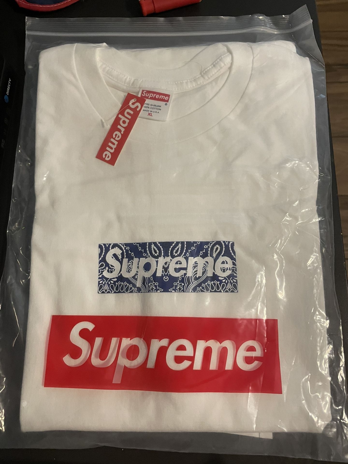 Brand New Supreme Blue Bandana Box Logo