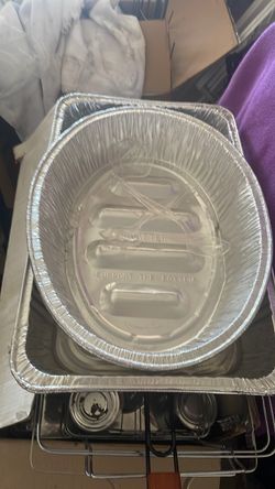 Stainless steel chafing dish w grill basket