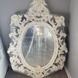 Large Vintage Style Ornate Mirror