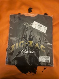 Zig Zag French Orange T Shirt Vintage Black
