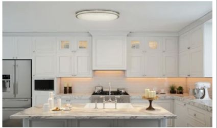 Led oval flush mount light.