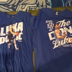 2 Never Worn Luka Doncic Shirts