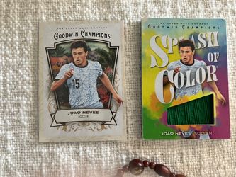 Splash of Color Joao Neves Green Jersey patch 2026 Upper Deck Goodwin Champions