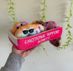 Emotional support donuts plushys