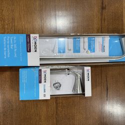 Towel Bar And Toilet Paper Holder Set