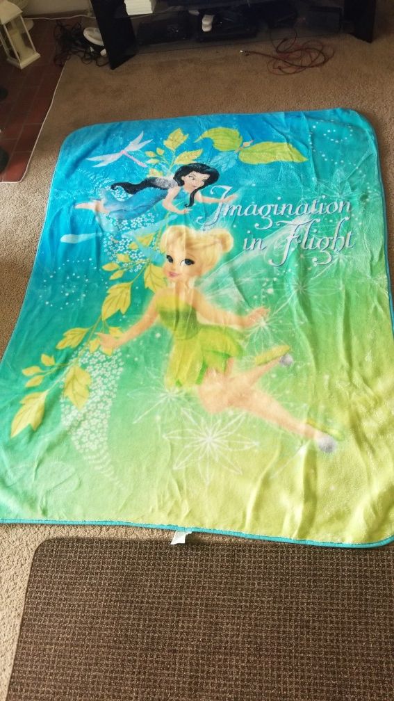 Tinkerbell plush throw & body pillow