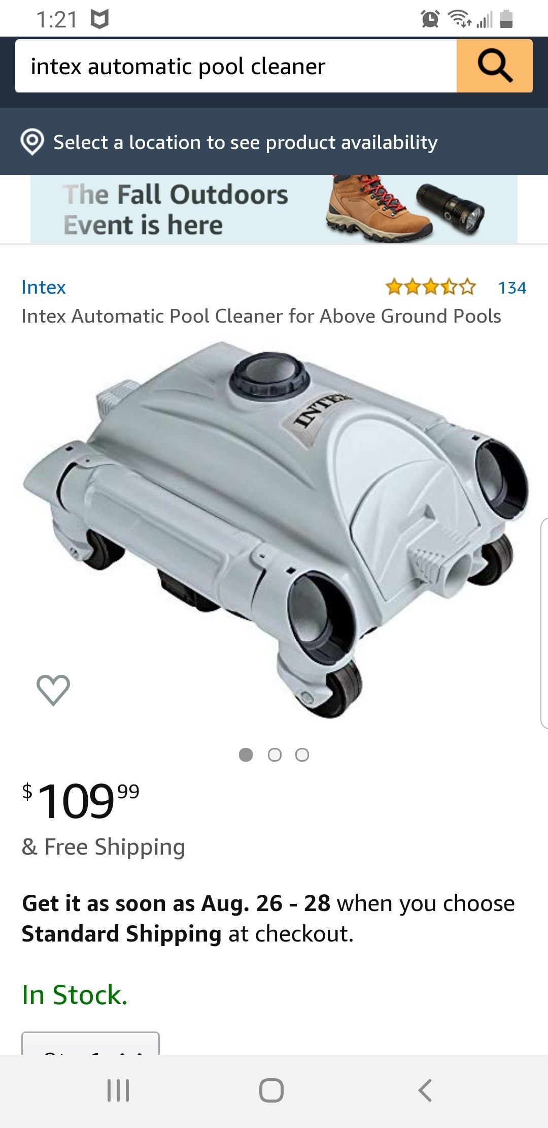 Intex pool cleaner