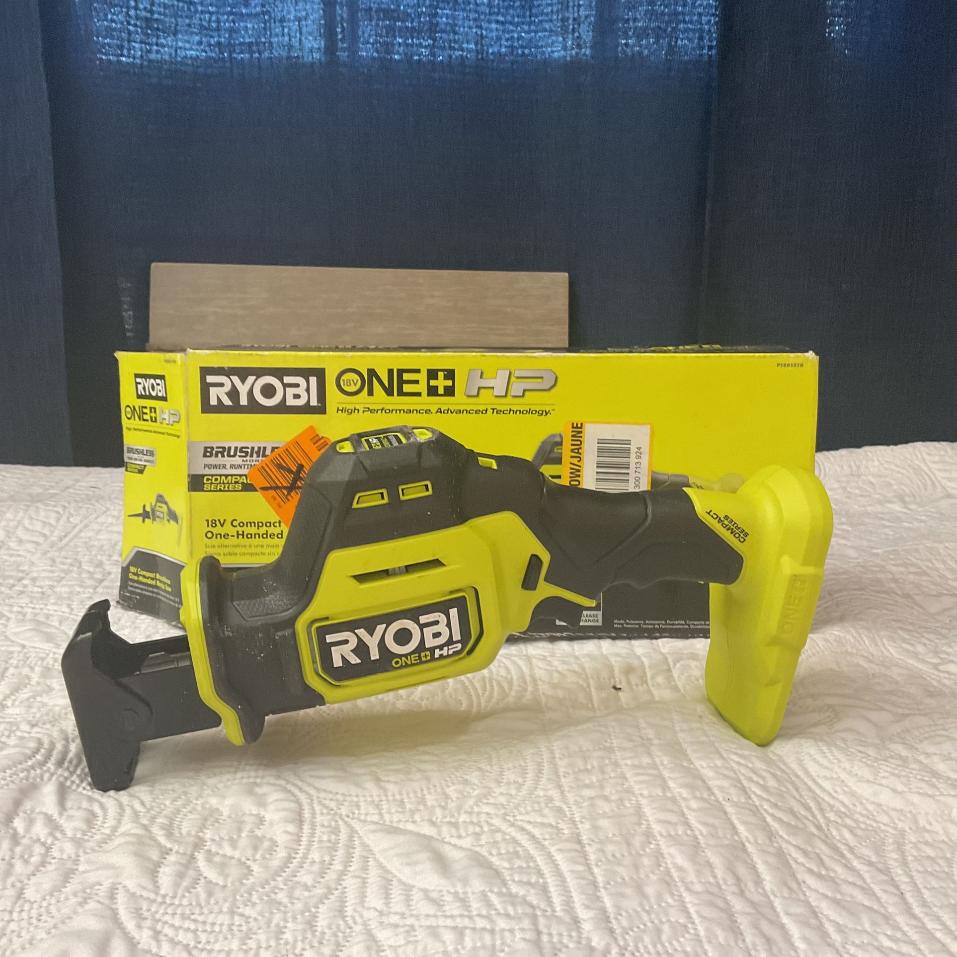 Ryobi 18v Brushless Compact One Handed Reciprocating Saw