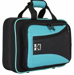 New Kaces Lightweight Hardshell Clarinet Case teal