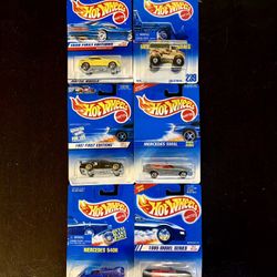 Hot Wheels Mercedes Lot – 1990s First Editions SLK C-Class 540K – Sealed