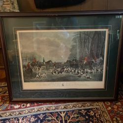 Meeting At Blagdon Framed Picture 