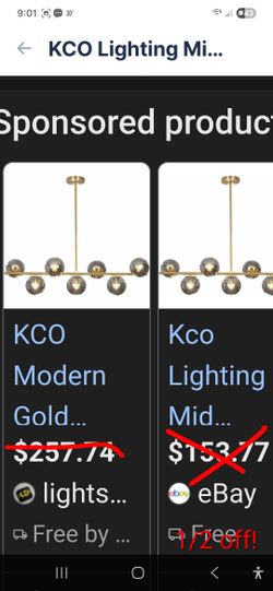 1/2 Off LIGHTING!!