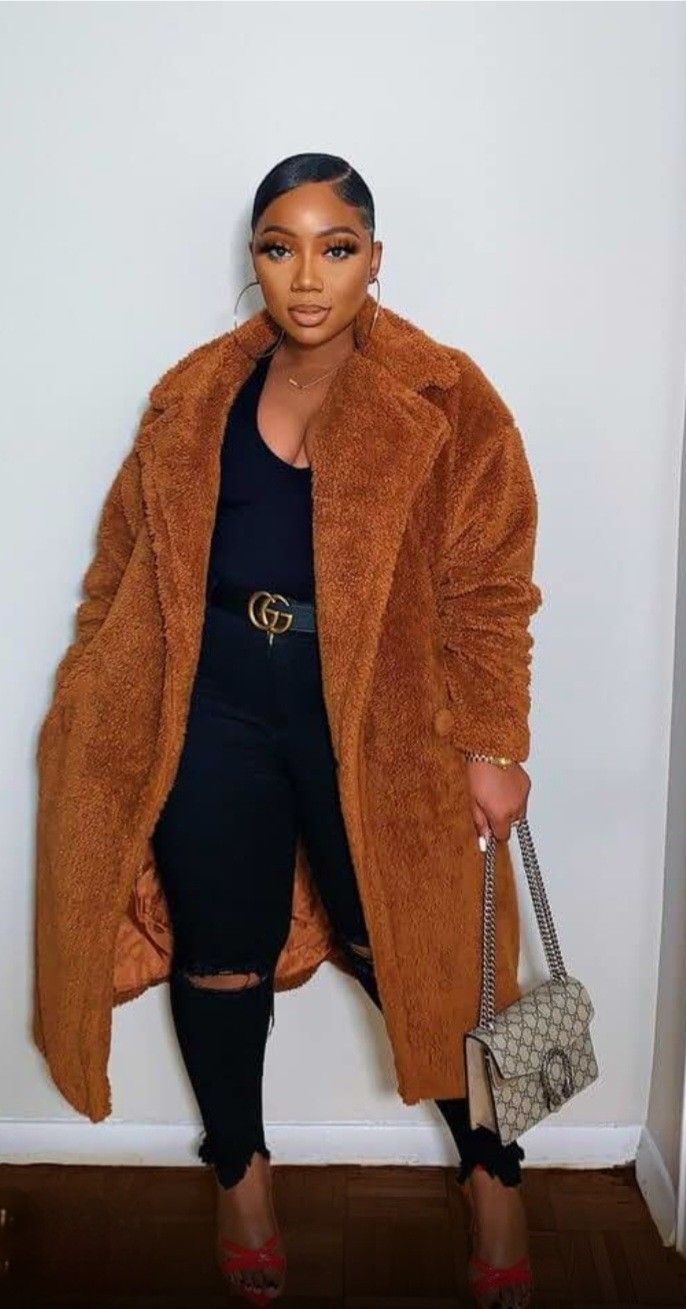 Fuzzy Fleece Lapel Open Front Cardigan Coat