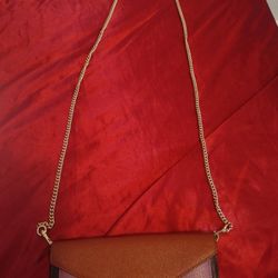 Coach Women's Slim Envelope Wallet with Chain in Colorblock - Im/Terracotta/Yellow Multi