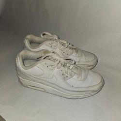 Nike Air Max 90 Recraft Triple White GS - CD6864-100 Men’s size 6.5Y