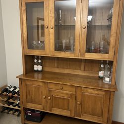Hutch cabinet. $99
