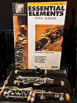 Student Clarinet With Book