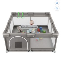 Baby Playpen with Play Balls and Pull Rings