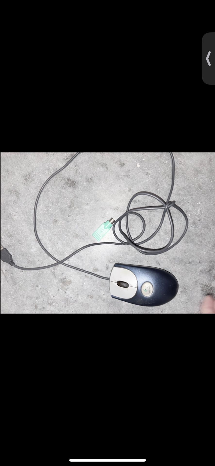 Used Logitech Optical Computer Wheel Mouse