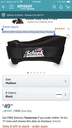 IRON GAME Schiek 2004 Lifting Belt Black Medium