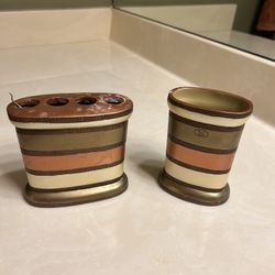 Rust Bathroom Set