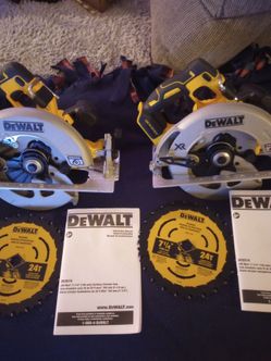 DeWalt XR brushless 7 and 1/4 inch circular saws on sale $125 each wow
