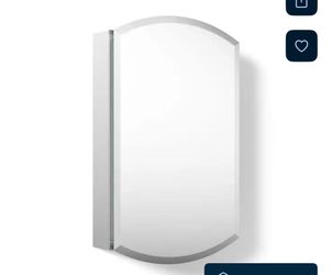 Kohler 20”x31” aluminum mirrored arched soft