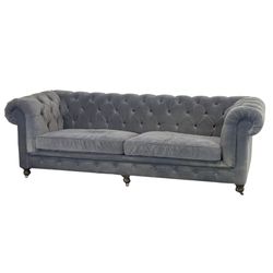 2020 Restoration Hardware Kensington Velvet Sofa