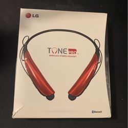LG TONE PRO (HBS-750) Bluetooth Wireless Headset Red