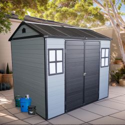 8x6 Resin Shed With Windows And Floor 