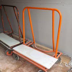 2 Drywall Carts Extra Wheels 