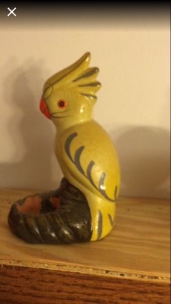 Yellow Cockatiel- Solid 6" Tall