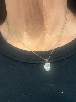 Beautiful lab grown 1.87 carat diamond pendent with IGI report