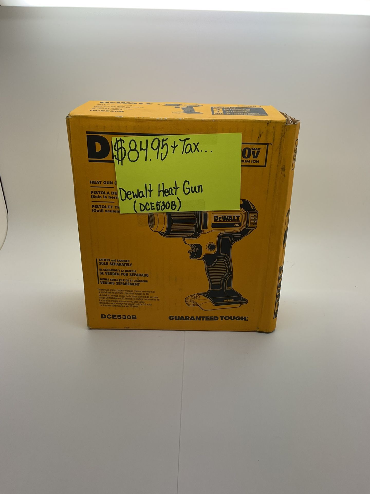 DEWALT HEAT GUN (DCE530B)