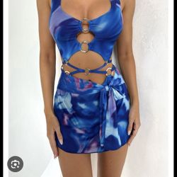 Outcast Blossom Mini Dress Aphrodite Size S