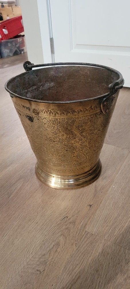 Brass Bucket Moorish Middle Eastern
