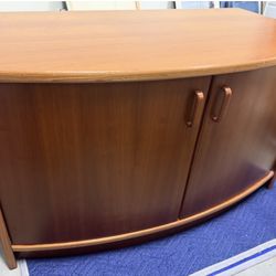 Mid-century Style teak Veneer Credenza