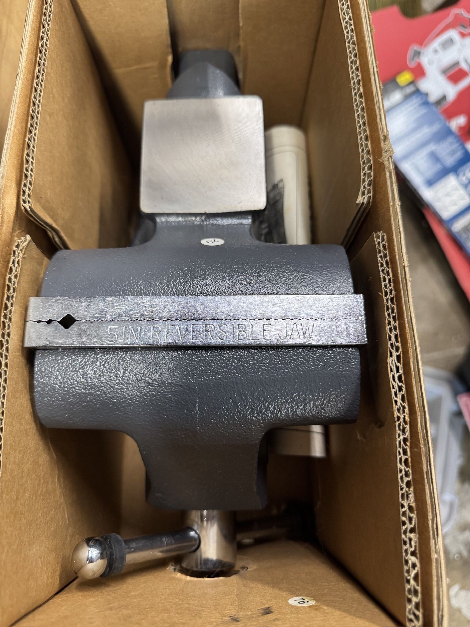 Brand New vintage Craftsman 5" workshop swivel bench vise, model 51855