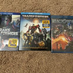 Blu Ray Transformer Movie Set. All New And Sealed