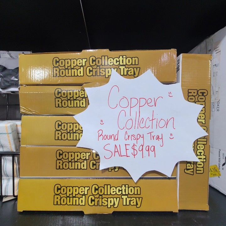 Copper collection round Crispy Tray 