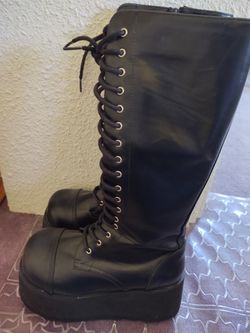 Gothic Platform Boots Never Worn