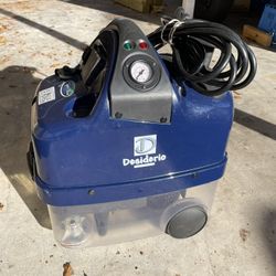 DESIDERIO VAPOR CLEAN 1750 WATT STEAM/VAC CLEANER W/HOSE & CLEARVIEW CARPET TOOL